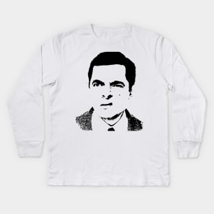 Mister Bean Pop Art Portrait Kids Long Sleeve T-Shirt